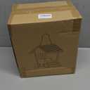 LSCQYYCC-Bird Feeder Squirrel Proof Metal Hanging for Outdoor Wild Bird Seed, with Bilateral Weight-Activated Perches, Large Feeder That Attracts Cardinals, Chickadees, and More Birds-One in Blue