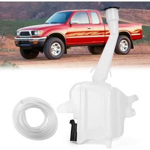 Windshield Washer Reservoir Tank for Toyota Tacoma 1998-2004 | No Bottom Sensor Hole Washer Fluid Reservoir | ABS Plastic Windshield Wiper Pump Tank Replace for 8531504050