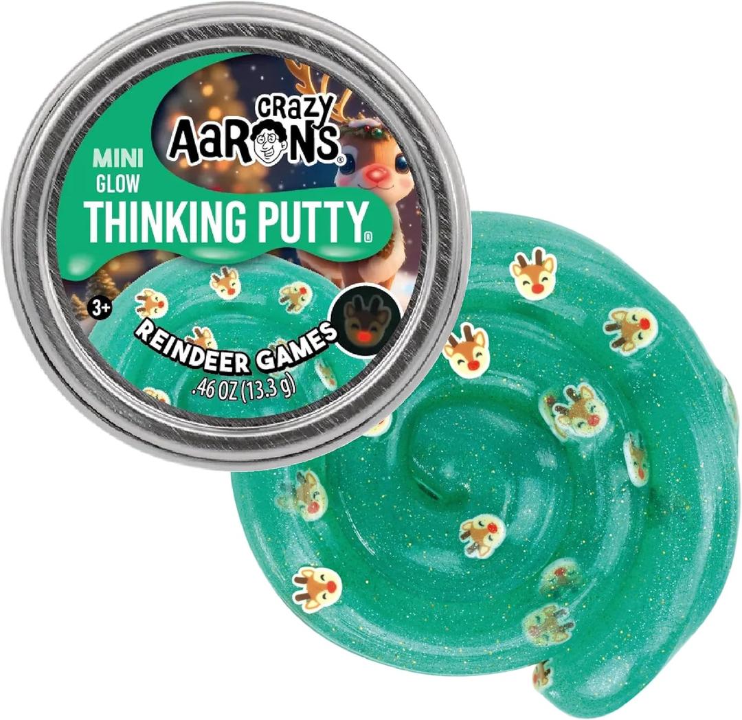 Crazy Aarons Thinking Putty Raindeer Games