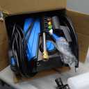 Electric Pressure Washer - 5000PSI Max 3.2GPM Power Washer Electric Powered with 20FT Hose, 4 Nozzles, Foam Cannon, Power Washer for Cars, Patios, Driveways (Blue)