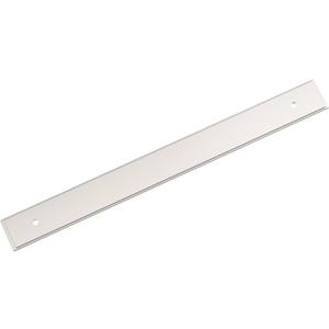 Amerock Maymont 8-13/16" Polished Nickel Backplate | Decorative zinc cabinet hardware backplate designed to complement knobs and pulls while protecting cabinet surfaces