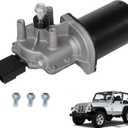 New Front Windshield Wiper Motor 68002388AA Compatible with Jeep Wrangler 2007-2017, Wrangler JK 2018 Sport Utility Replace OE 55077859AC, 55077859AB, 40-458, 5 Pin