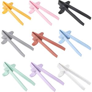 9 PCS & 9 COLORS! Gamer Finger Chopsticks, Snacking Innovation, Gaming Snack Solution