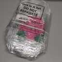 Wesnoy 36 Pack Hawaiian Luau Gift Bags with Handle Hibiscus Party Favor PVC Clear Tote Bags Summer Tropical Luau Party Supplies for Aloha Tiki Birthday Decorations, 7.9'' x 7.9''x 3.2''