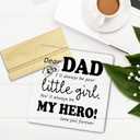 Dad Gift from Daughter,Daddy Birthday Gift IdeaI'll Always Be Your Little Girl, You Will Always Be My Hero Acrylic Decor Sign