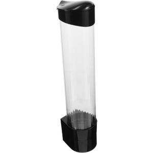 Efficient Wall-Mounted Cup Dispenser Black Office School Hospital Paper Cup Holder Dispenser