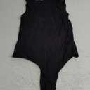 MANGOPOP Women's Square Neck Tank Top Bodysuit Sexy Double Lined Sleeveless Thong Body Suits Going Out Tops (Medium, A01-sleeveless Black)