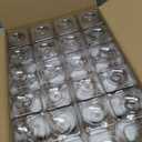 24 Pack 17 oz Plastic Spice Jars with Black Cap Empty Seasoning Bottles with Shaker Lids Clear Square Spice Bottles for Storing Spice Salt