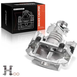 A-Premium Disc Brake Caliper Assembly with Bracket Compatible with Select Chevy, Pontiac and Saturn Models - Malibu 2004-2012, Cobalt 2005-2008, HHR 08-10, G5, G6, Pursuit, Aura, Ion - Rear Passenger