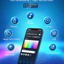 Aigostar Smart LED Strip Light TV Backlight, RGB Music Sync Compatible with App Alexa Google Home, DIY Timer Color Change Light for Christmas Gameroom Livingroom Bedroom Party Wedding Decor (6.6)