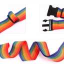 4Pcs Luggage Straps for Suitcase Travel Accessories TSA Approved, 80In Long Belts to Keep Your Suitcase Secure, Adjustable Bag Straps with Quick-Release Buckle for Travel Bag Closure, Multicolor