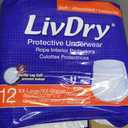 LivDry Adult XXL Incontinence Underwear, Extra Comfort Absorbency, Leak Protection, XX-Large, 48-Pack