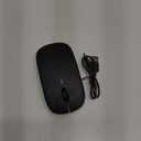 Wireless Bluetooth Mouse Rechargeable Laptop Mice with LED Lights Silent Slim Use(BT5.2 and 2.4G Portable USB) Dual Mode Computer Mouse for Laptop/iPad/Tablet/Apple/Computer/Mac (Black)