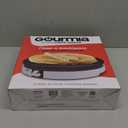 Gourmia 12 Crepe Maker  Nonstick Electric Griddle for Pancakes, Omelets & More, Precise Temp Control with Indicator Lights, Includes Spatula & Batter Spreader, Quick Cleanup, Stainless Steel Trim