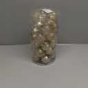 30ct Christmas Ball Ornaments-60mm/2.36" Shatterproof Clear Plastic Xmas Balls Baubles Set with Stuffed Delicate Sparkling, Hanging Christmas Tree Decorations(Champagne Gold)