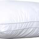 JICUSE Bed Pillows for Sleeping 1 Pack,King Size,Luxury Hotel Collection Pillow,Soft Fluffy and Great Support Down Alternative Filling,Gusseted Pillow for Side and Back Sleepers(20x34)