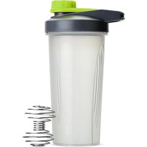 Mr. Pen- Shaker Bottles for Protein Mixes, 28 oz, Gray/Green, Protein Shaker Bottle with Wire Whisk Ball