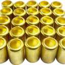 25 PCS 7328 Hose Ferrules Brass Fitting, 0.656 in ID x 1in Long Repair Ferrules for Air Hose, Acetylene Hose, Use with Crimper Tool Kit