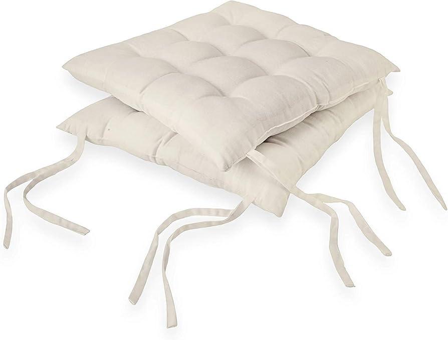 Seat Cushions 4 Pcs Beige, 16x16 Inch