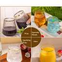 Goodluck 36 Pack 12oz Stemless Plastic Wine Glasses Clear Ribbed Cups with Gold Rim, Fancy Reusable Disposable Drinkware for Weddings, Parties, Bars, Indoor and Outdoor Events