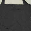 QINSEN Women's Backless Halter Tank Top Button Closure Square Neck Double Line Casual Daily Top Going Out Cami, Small