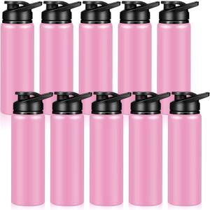Mimorou 25oz Reusable Aluminum Water Bottles Bulk Multicolor Outdoor Sports Water Bottles for Travel, Gym, Hiking, Cycling, Camping, Fishing, Snap Lid