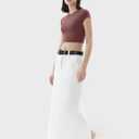 PUMIEY Women's Short Sleeve Crop Tops Crew Neck T Shirt Sexy Tee Smoke Cloud Collection (M)