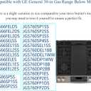 Stove Cover For GE JGSS86SPSS JGS760SP1SS JGS760SP4SS JGSS66SELSS JGSS66FELDS 30 Inch Gas Range Upgraded 0.48MM Thickness Reusable Burner Guard For For GE Gas Stove Top Protector Liner