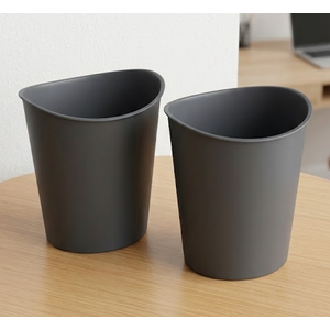 2 Pack Gray Trash Can