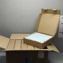 Amazon Basics face Towels for bathroom, 100% Cotton Extra Absorbent washcloth, Fast Drying - salon towel - 24 Pack Ice Blue (12 x 12 inches)