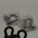 4 Pack 3/4" D-Ring Tow Shackles - G70 Heavy Duty D Shackles, 57,000 lbs Maximum Break Strength, Clevis Shackle with 7/8 Screw Pin, D-Ring Shackles 3/4 for Towing and Off-Road Recovery