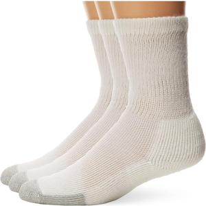 Thorlos Womens Tx Max Cushion Crew Tennis Socks, White (1 Pairs), Large US