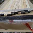 DUMOS Twin Bed Frames with Headboard, Wooden Twin Platform Bed No Box Spring Needed, Fabric Upholstered Bed Frame with Adjustable Headboard, 800LBS Support,Noise Free, Dark Grey