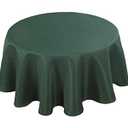 Biscaynebay Round Tablecloth 70 Inch-Auqa Blue Outdoor Fabric Table Cover-Small Circle Folding Table Cloths Linen Water Resistant for Kitchen Dining Picnic Patio Outdoor Party Restaurant Tables