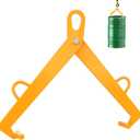 Vertical Drum Clamp - Drum Lifter for 55 Gallon Steel and Plastic Drums - 1100 Lbs Capacity