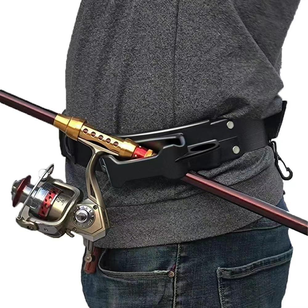3rd Hand Rod Holder - Adjustable Belt Fishing Rod Holder for Fly Fishing Bank Fishing Belt Wading Accessories