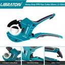 Libraton PVC Pipe Cutter 2-1/2", Large PVC Cutter, Improved Blade for Heavy-duty, Plastic Pipe Cutter for Cutting PVC Pipe, PEX Pipe, Plastic Pipes (Improved Version)