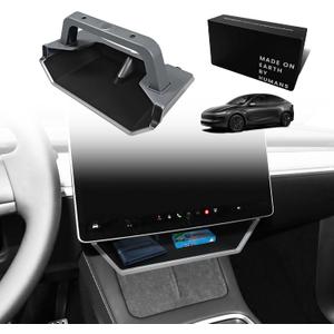 BestEvMod for 2026+ Tesla Model Y Juniper/2026 2025 2024+ Model 3 Highland Upgrade Under Screen Storage Strong Magnet Install No Tape Needed with Protective Edge for Screen Corners OEM Design