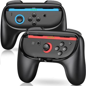 2 Pack Grips Switch 2 Controller, Switch 2 Grip Compatible with Nintendo 2025 Comfort Joy Con 2 Controller Handle