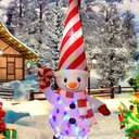 7ft Christmas Inflatable Outdoor Decorations, Gnome Old Man Inflatable Yard Deco