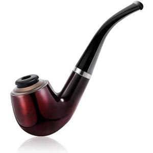 Threlaco Detective Fake Pipe Costume Accessory Pipe Prop Toys for Halloween Stage Performance Dress Up