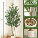 Olive Tree 6FT Fake Tree Faux Plants Indoor with Pot Artificial Tree Nearly Natural Olive Branches and Fruits for Living Room Home Office Decorations