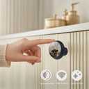 4 Pack Live Like Someone Left The Gate Open Funny Kitchen Cabinet Knobs Acrylic Round Drawer Pulls for Dresser Cupboard Door Handles