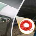 1 Pcs 16.40ft 5000mm Universal Car Door Edge Protective Sealing Strip - Car B-Type Door Scratch Protection Guards Anti-Scratch Collision - TPE Red