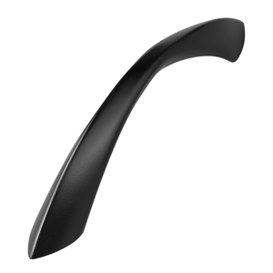 Black Cabinet Pulls 3 Inch Arch Twisted Matte Black Handles Drawer Kitchen Cupboard Bathroom Dresser Cabinet Hardware Zinc Alloy 10 Pack