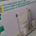 Medline Toilet Safety Rail For Seniors with Easy Installation, Height Adjustable Toilet Safety Frame, Bathroom Assist Rail with Armrests, Bathroom Safety, 250 lb. Weight Capacity