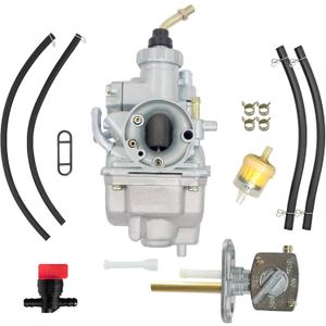 TTR125 Carburetor & Fuel Switch Valve Petcock Compatible for Yamaha TTR125 TTR125LE TTR125E TTR125L 2000-2007 Motorcycle Replace 5HP-14101-00-00/5HP-14101-10-00/5HP-14101-20-00