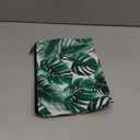 Cafl Hawaiian Palm Leaf Makeup Bag Tropical Palm Trees Cosmetic Bag Zipper Pouch Large Toiltry Bag Travel Linen Make Up Organizer Purse for Women 108Inch