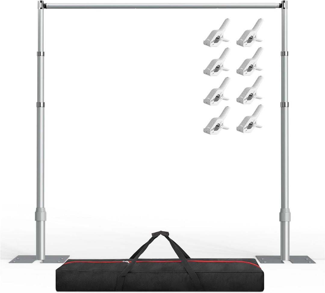 EMART Upgrade Pipe and Drape Backdrop Stand 8.9x10FT Adjustable Photo Stand