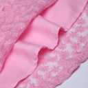 Girls Cotton Dress with Floral Mesh Flutter Sleeves Back Zipper for Kids Pink (Pink)